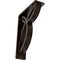 Ekena Millwork Versailles Wrought Iron Bracket, (Triple center brace), Antiqued Bronze 2"W x 5 1/2"D x 8"H BKTM02X05X08TVEABZ - alternate 1